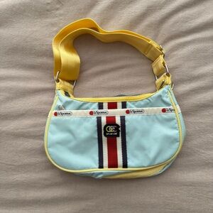 LeSportSac Yellow and Blue Bag with Logo